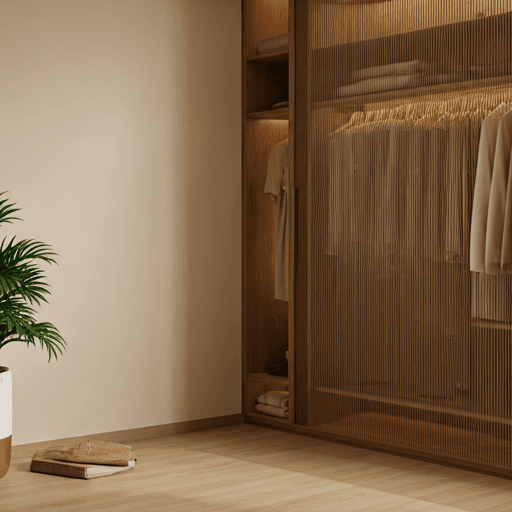 Guarda-roupa minimalista de luxo